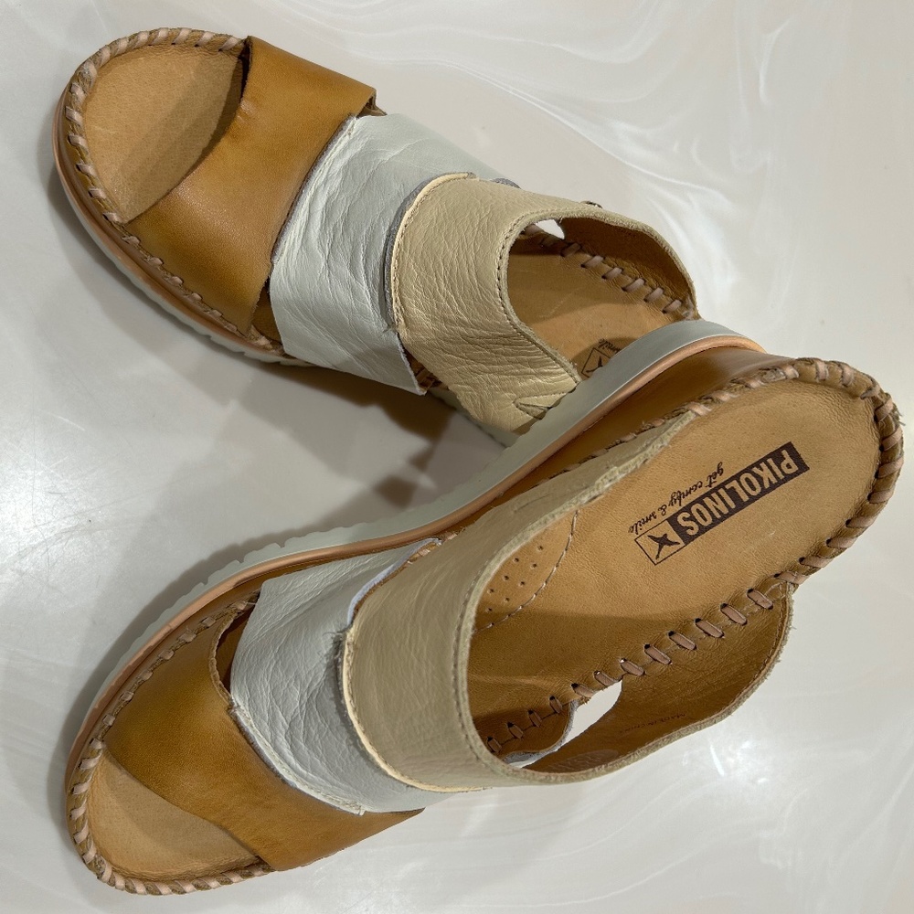 PIKOLINOS Aguadulce Strappy Wedge Sandals - Size 10 - Picture 4 of 7